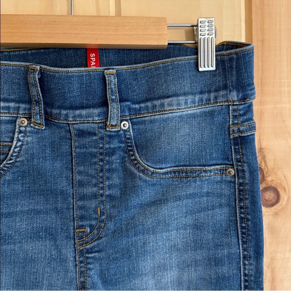 🙂 $8 SPANX High Rise Denim Jeggings XS Stretch Pull-On Skinny ‼️ SEND OFFER ‼️